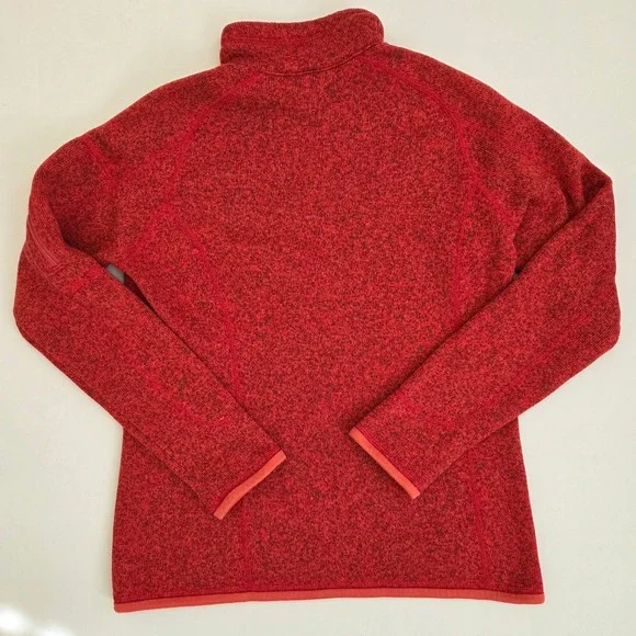 Patagonia Better Sweater Red Pullover Quarter Zip Long‎ Sleeve Small S - Picture 12 of 13
